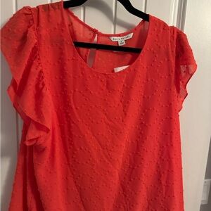 Cherry pink blouse by Zac and Rachel size XL